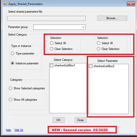 Batch Apply Shared Parameters from .txt file