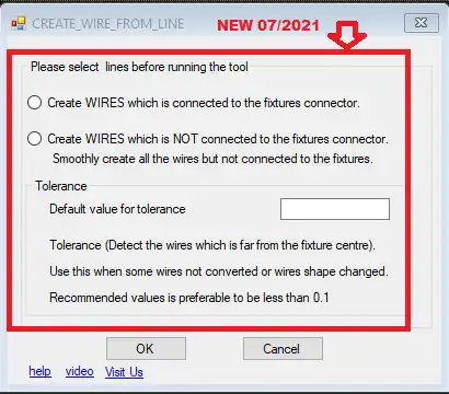 Create electrical wire from lines or CAD files