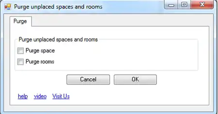 Purge (Unplaced spaces / Unplaced Rooms)