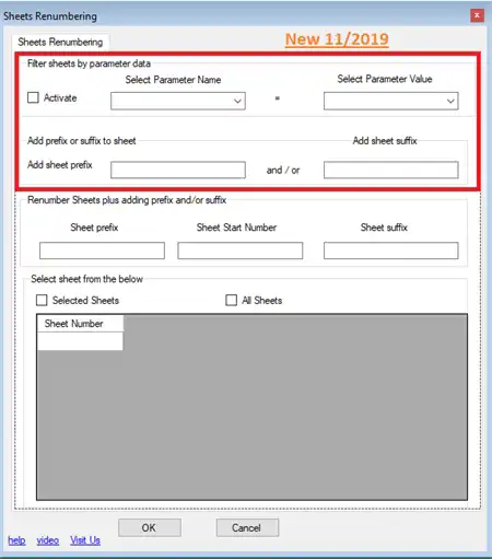 Sheet Renumbering
