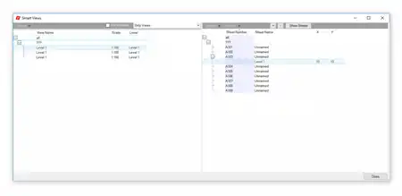 SmartViews - The best manager for sheets and views