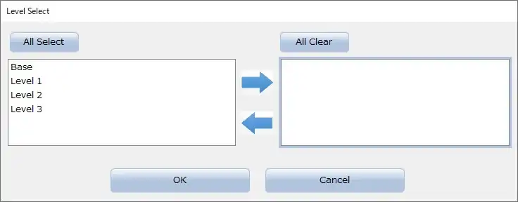 Screen When running the Create / Delete AutoOpening(Lump)