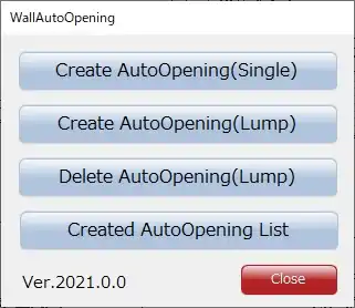 Screen when the add-in starts.