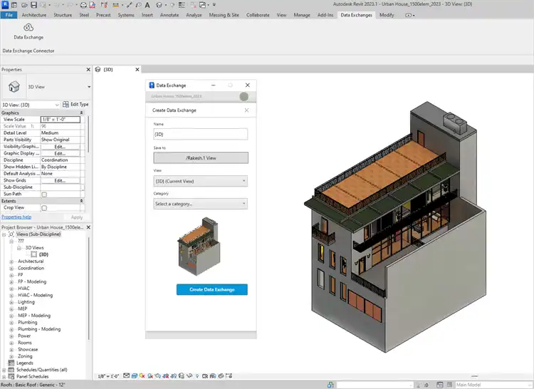 Creating Data Exchange from Revit