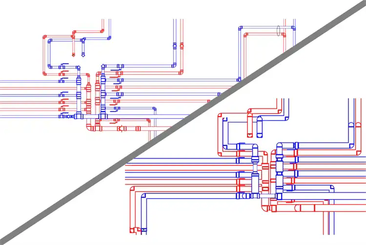 Toggle Insulation Visibility tool switches pipe insulation visibility on/off based on your current view settings.