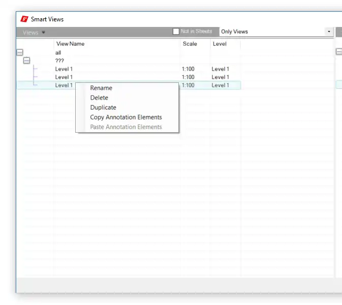 Multioption for views