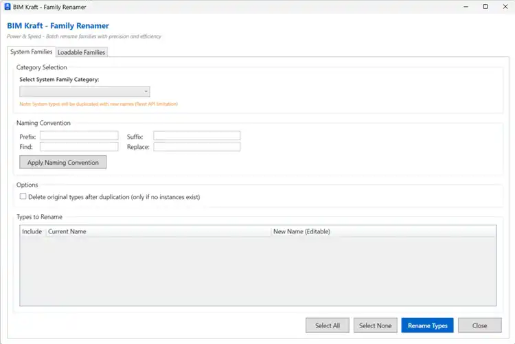 BIMKraft Family Renamer