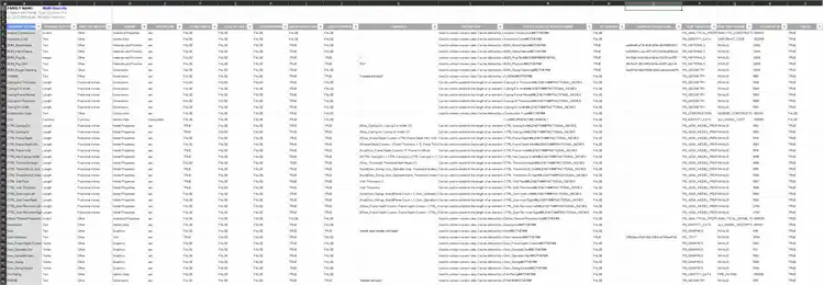 Export select or all datagrid parameter information to an Excel file. Great for auditing files and sharing data.