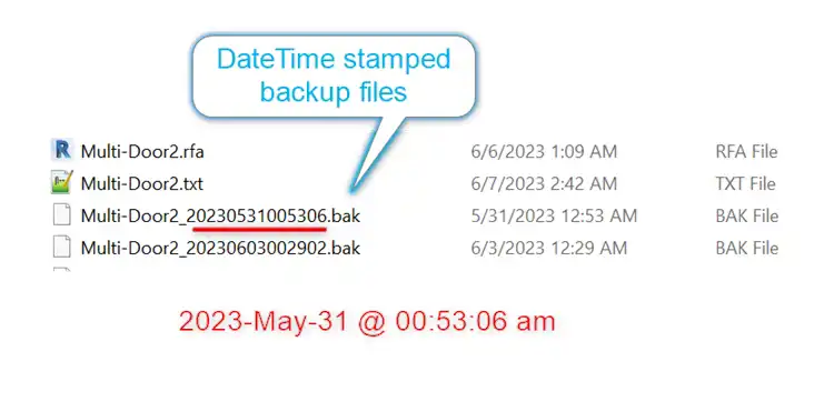 Generate backup Type Catalog files with date and timestamps. This makes it easy to recover old data.