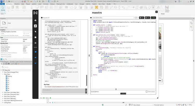 Write python scripts by hand or with the help of AI.