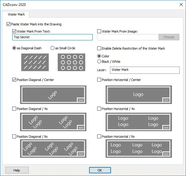 Watermark Interface