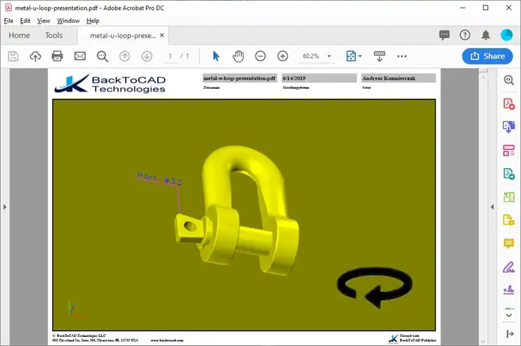 Animated 3D PDF View