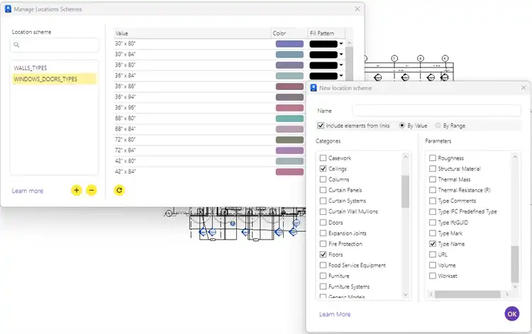 Create new location scheme