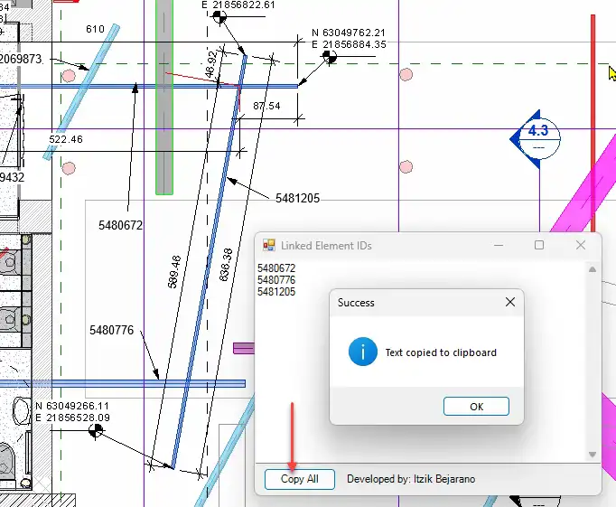 "One-click copy functionality - Successfully copied all IDs to clipboard for immediate use in filters or schedules"