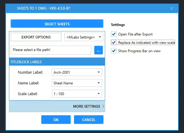 MLabs-Export-sheets-to-DWG-3