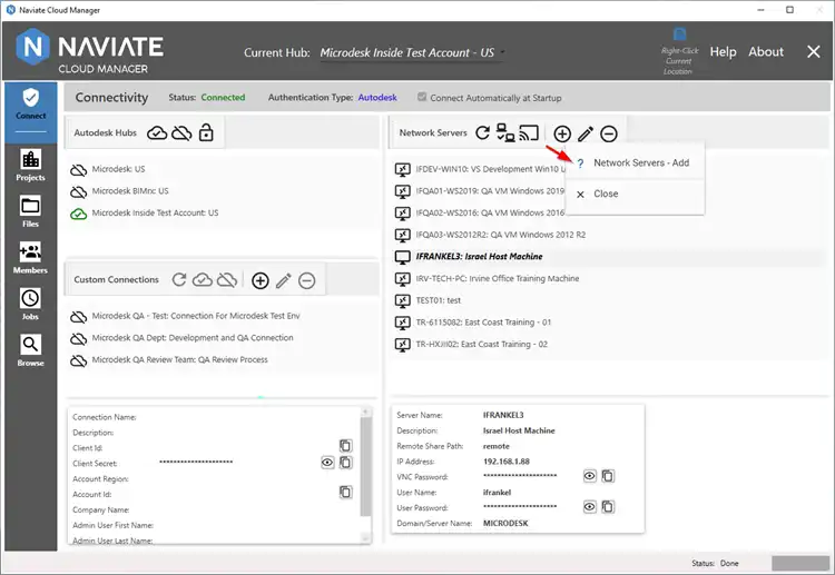 Securely connect to ACC/BIM 360 Projects on multiple hubs with your Autodesk user account