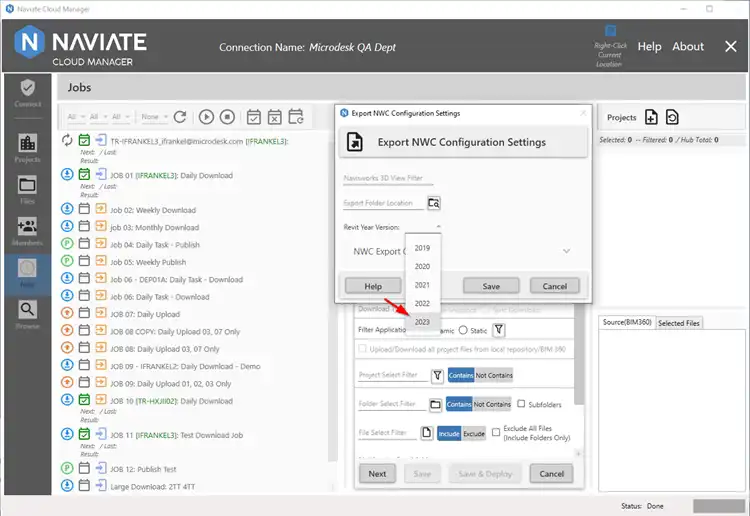PDF/NWC/DWG Export Support Revit 2019 through 2023
