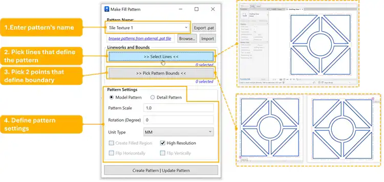 Customize fill pattern