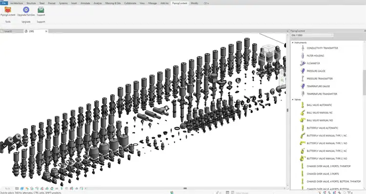 Piping-Content-RVT-Families-DIN-11850-EN-10357-Parametric-Families-1
