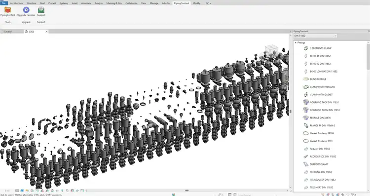 Piping-Content-RVT-Families-DIN-11850-EN-10357-Parametric-Families-2
