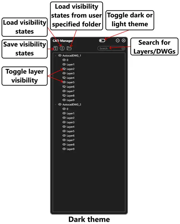 Dark theme instructions