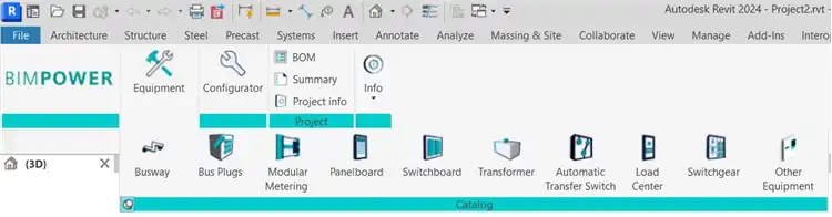 BIMPOWER equipment catalog
