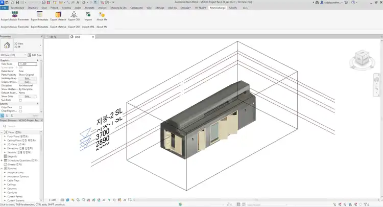 plugin view in Revit UI