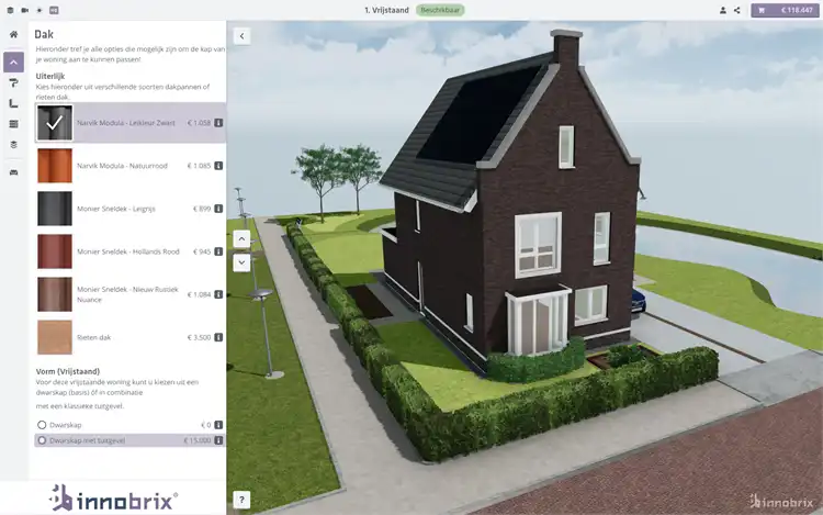 The house, as configured on the Innobrix platform.