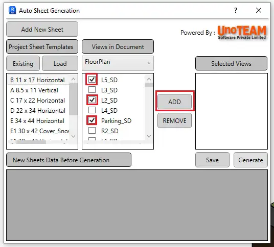 UnoTEAM-Software-Pvt-Ltd-UnoTool-AutoSheet-Generation-2
