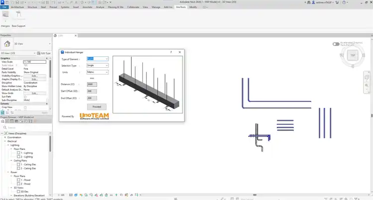 UnoTEAM-Software-Pvt-Ltd-UnoTool-MEP-AutoHangerSuite-11