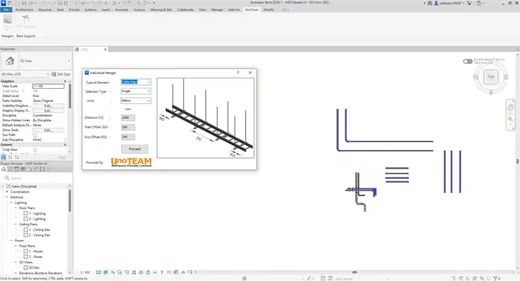 UnoTEAM-Software-Pvt-Ltd-UnoTool-MEP-AutoHangerSuite-6