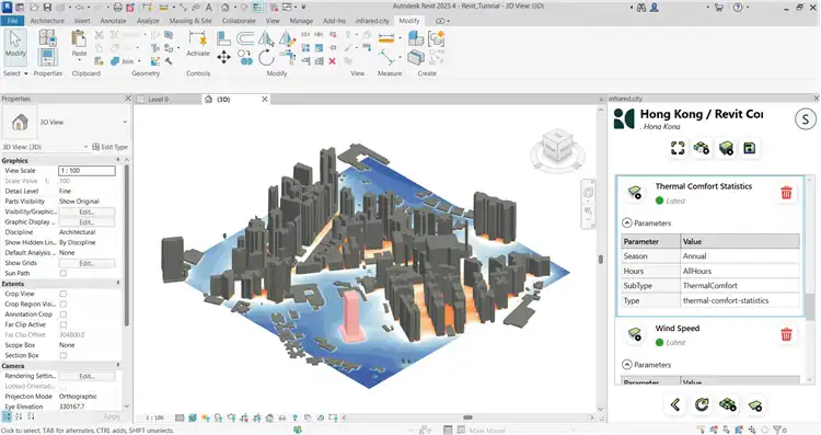 Simulate thermal comfort statistics for the entire year and all hours — or focus on a specific season and time block to 