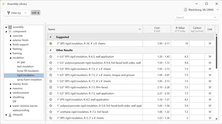 Extensive construction assembly and component library.