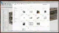 Place objects - Place any BIM object from the library directly into your project.