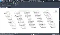 3D View of several rows of generations